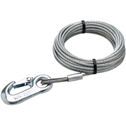 Seachoice 25' Galvanized Winch Cable, Hook: 4,500 lbs. 51171